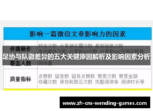 足协与队徽差异的五大关键原因解析及影响因素分析